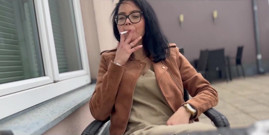 Smoking in the Rain on the Hotel Roof:)