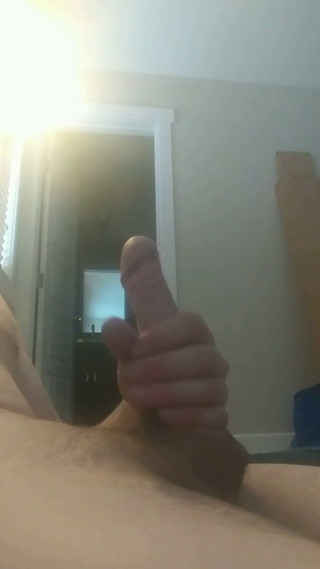 Very messy cum on self. Big dick huge cumshot