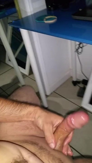 Jerking off my big dick