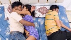 Indian Asian Desi Boyfriend  Hardcore Sex Fucking with Friend Young Beautiful Girl Licking his Big cock Fantasy Video