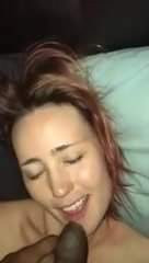 Hotwife sucks a bbc