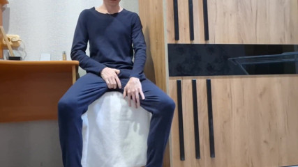 European Guy Smoking and Jerking off His Big Cock