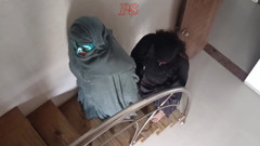 Two Muslim Bhabhis Wearing Burqas Got Fucked Together in Forced Blowjob Doggy Style Boobs Hindi Audio
