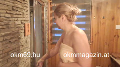Vicky Wilfing masturbates in the shower.