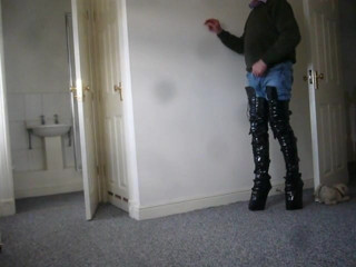 Wedge Crotch Ballet Boots