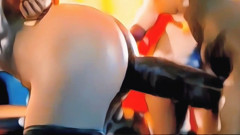 Two boys' cocks in a wild sex scene - one girl's hot hole is filled with cum