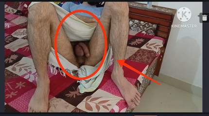 Wow first time i hold desi indian cock in lungi in midnight