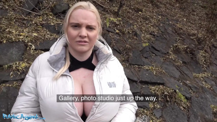Public Agent fucks blonde Jordan Pryce&rsquo;s massive tits