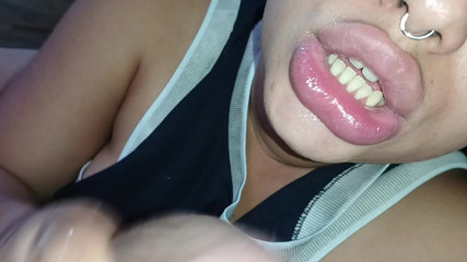 CREAMPIE IN THIS BITCH'S DEEP, THIRSTY THROAT