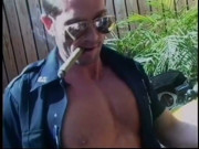 Fit horny guy gets caught by traffic officer and sucks cock to get out of trouble