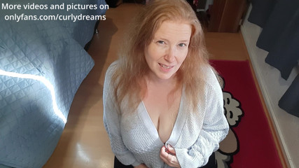 curly_dreams In the picture he looked bigger – your cock is too small for my breasts