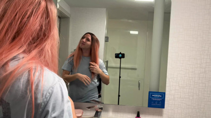 Guy Tries on Female Wig