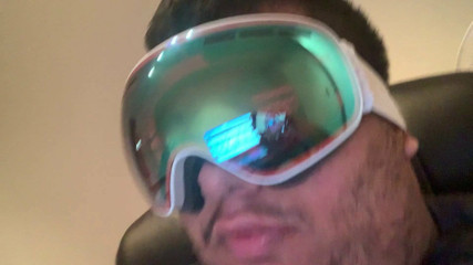 Jerking while fully goggled up.