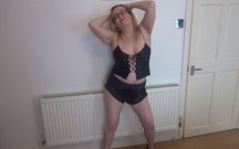 Striptease in Silk Lingerie and Heels