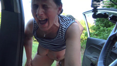 Mature Sissy Seduce To Outdoor Fuck