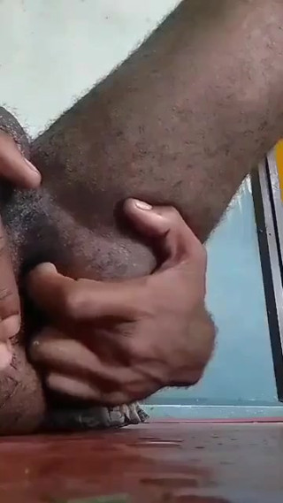 Playing with my male-pussy