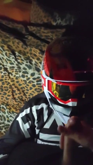 Ex-boyfriend in Mxhelmet Jerks Me off, Cum in His Goggles
