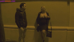 This Busty Mature Woman Goes Out on the Street with Her Tits Out Looking for Young Men to Fuck