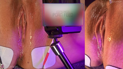 Extreme Close Up: Pussy Bulges and Pulses Watching VR – High-Speed #5