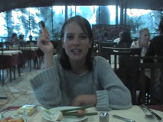 Teen on vacation with her boyfriend