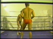 Fit studs wrestle naked at the gym