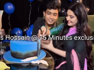 Porimoni Birthday celebration Hot kiss