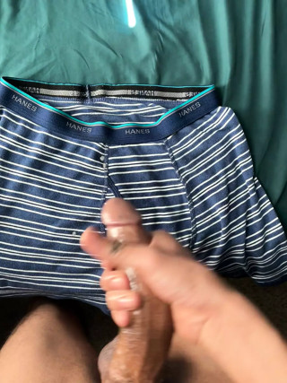 Cumming on underwear