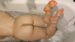 While I'm swimming solo I twist my legs, waist, butt, back, hot water