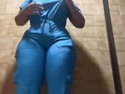 CAMERA IN HOSPITAL CATCHES BIG ASS NURSE PISSING