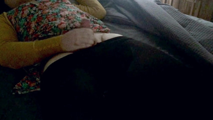 Lauren Is Happy It's Fall! Pantyhose Solo In Bed!