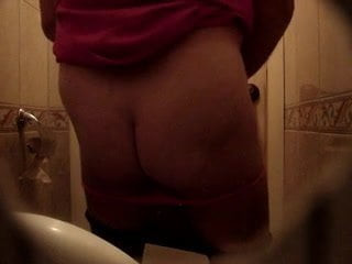 crossdresser in the womens restroom