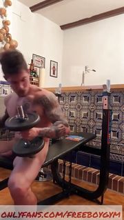 Cum and Exercise at Same Time Boygym Onlyfans Model