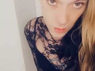 Little Black Dress Tranny Wants Big Dicks Inside Her