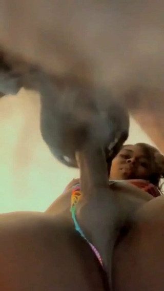 Sexy Black TS Cumpilation