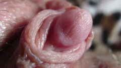 Tight pussy babe playing with her big clit