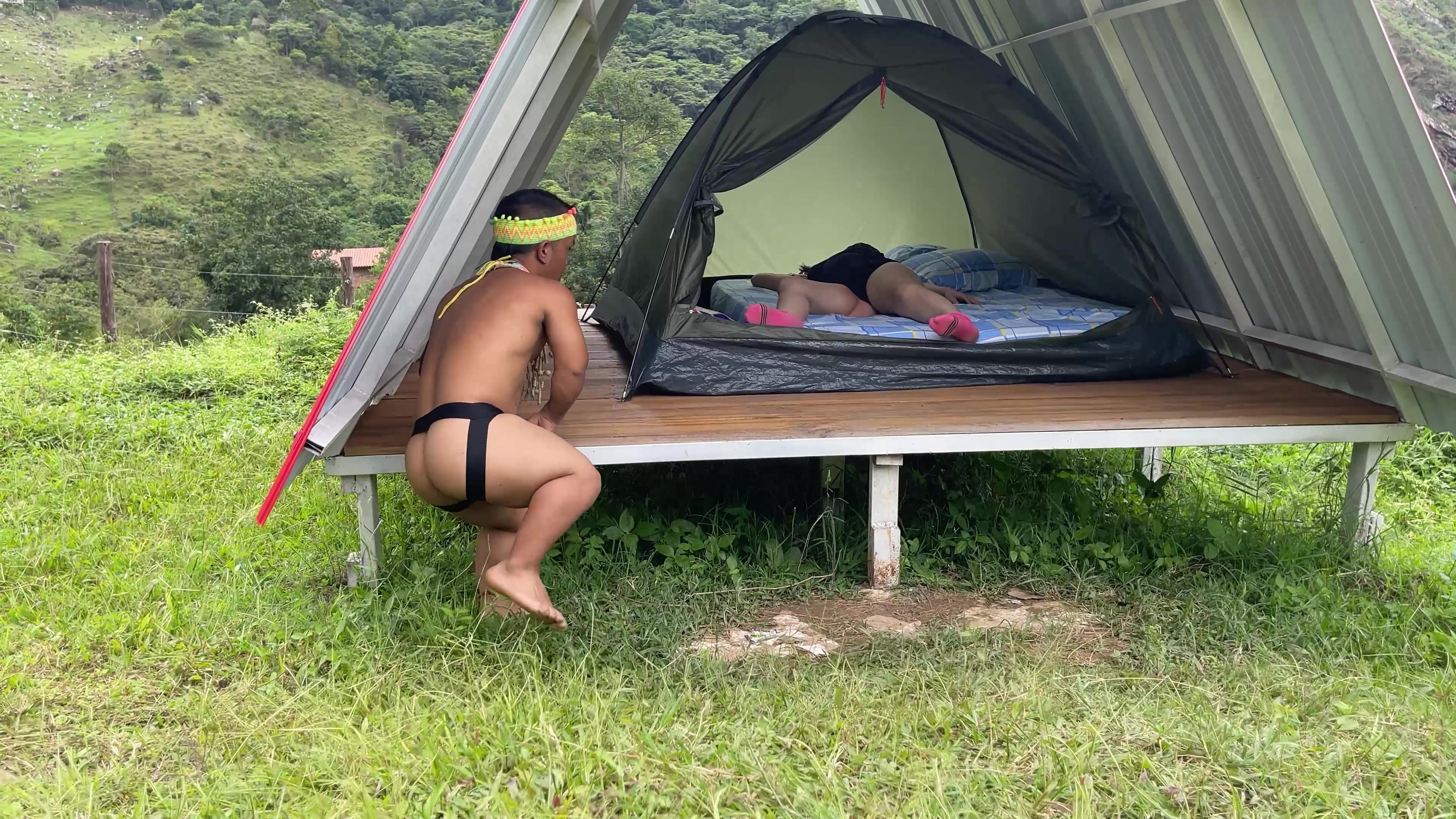 Little Indian Finds a Woman Resting in the Forest, Gets Horny Looking at Her Ass and Ends up Putting His Cock in Her.