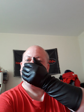 New leather gloves cum