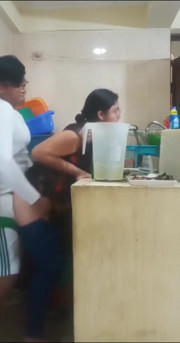 Maid Fucked by Her Boss, My Wife Almost Caught Us
