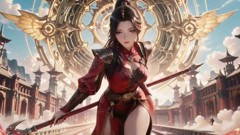 Red Armor Queen in the Floating City! Epic Fantasy Tease.