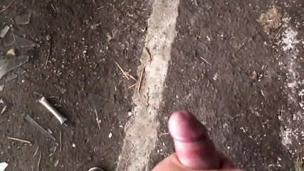 Risky Public Handjob - Abandoned Greenhouse