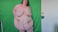 SSBBW Stripping on Her Office Chair
