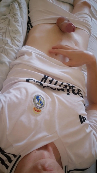 Boy in a Football Uniform