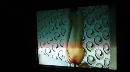 Pervert Ulf Larsen all nude in public porn cinema!