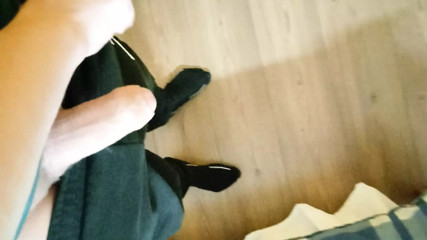 18 year old jock squats with bare cock very hot thumbnail