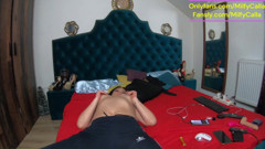 Lazy Morning Masturbation Topless in Sweatpants & so Wet 233