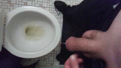 Taking a Pee While Partly Shaved