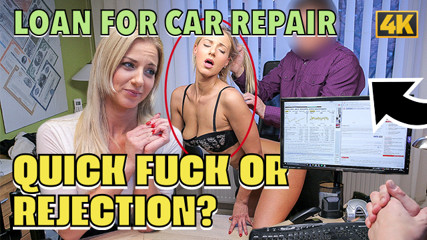 LOAN4K. Natural blonde Nathaly Teges solves all her problems