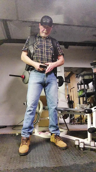 Workman taking a plug