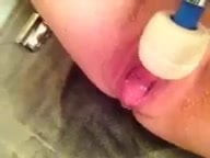 Wife squirting with hitachi wand