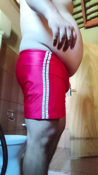 Chubby using Penis Pump